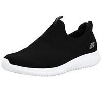 Skechers Ultra Flex First Take, Zapatillas sin Cordones Mujer, Black Knit Mesh/White Trim, 38 EU