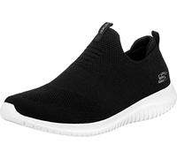 Skechers Ultra Flex First Take, Zapatillas sin Cordones Mujer, Black Knit Mesh/White Trim, 38 EU