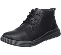 Skechers - 204670 Blk, Zapatillas para Hombre, Cuero Negro, 42.5 EU