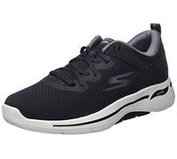 Skechers 216254 Bkgy, Zapatillas Hombre, Negro Textil Negro Cuero Negro Sintético, 45 EU
