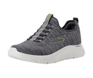 Skechers 216484 Gylm, Zapatillas Hombre, Ribete Textil Gris Lima, 46 EU