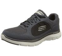 Skechers 232222 NVY, Zapatillas Hombre, Navy Leather/PU/Mesh/Trim, 45.5 EU