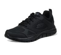 Skechers 232398 BBK, Zapatillas Hombre, Black Leather/Mesh/Black Trim, 41.5 EU