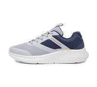Skechers 232594 New Century Gray Navy BLU Scarpe uomo Sneakers Lacci Tessuto Memory 40
