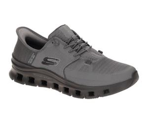 Skechers 232930 CCBK Zapatillas bajas para hombre de tela y sintéticas, color gris, talla 39