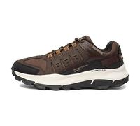 Skechers 237501 Bror, Zapatillas para Hombre, Ribete Naranja de Malla de Cuero marrón, 48.5 EU
