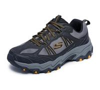 Skechers 237527 Trekking de Corte bajoHombre | Casual, Trail, espuma viscoelástica, parte superior de malla DuraLeather, entresuela que absorbe los golpes