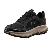 Skechers 237565 Bknt, Zapatillas Hombre, Malla de Cuero Negro sintético Ribete Gris, 43 EU