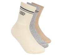 Skechers 3 Pack Boys' Low Crew medias o calcetines? en Natural, talla Media