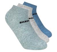 Skechers 3 Pack Boys' Low Cut Cotton medias o calcetines? en Azul, talla Media