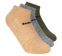 Skechers 3 Pack Boys' Low Cut Cotton medias o calcetines? en Mostaza, talla Media