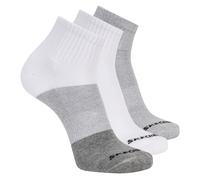 Skechers 3 Pack Hombre's Colorblock Quarter medias o calcetines? en Gris, talla Grande
