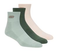 Skechers 3 Pack Hombre's Lifestyle Quarter medias o calcetines? en Verdeoscuro, talla Grande
