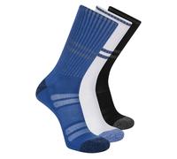 Skechers 3 Pack Hombre's Reflective Performance Crew medias o calcetines? en Azul/Negro, talla Grande