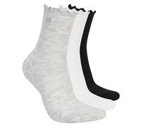 Skechers 3 Pack Mujer's Ankle Lettuce medias o calcetines? en Gris Claro, talla Media