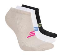 Skechers 3 Pack No Show Stretch medias o calcetines? en Natural, talla Media