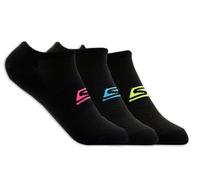 Skechers 3 Pack No Show Stretch medias o calcetines? en Negro, talla Media