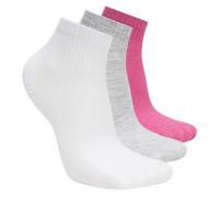 Skechers 3 Pack Quarter Crew medias o calcetines? en Morado, talla Pequeña