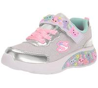 Skechers 303155n Smlt, Zapatillas Niñas, Multi Ribete sintético Plateado, 27 EU