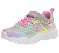 Skechers 303503L GYMT, Zapatillas, Gray Mesh/Multi Trim, 27 EU