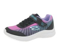 Skechers 303532L BKMT, Zapatillas Niñas, Black Mesh Multi Trim, 30 EU