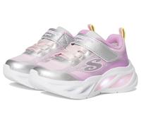 Skechers Tenis Cosmic Glow para niñas, Plata/Multi, 23 EU
