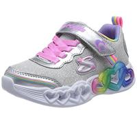 Skechers 303751l Smlt, Zapatillas, Malla Plateada con Ribete múltiple, 32 EU