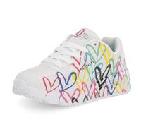 Skechers 314064L WMLT, Zapatillas, White Synthetic/Multi Trim, 40 EU