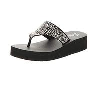 Skechers Vinyasa Stone Candy, Chanclas Mujer, Black, 40 EU