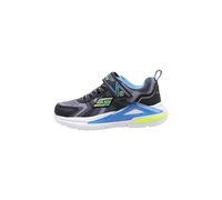 Skechers - 401660L BKYB, Zapatillas, Black & Charcoal Textile/Yellow & Blue Trim,