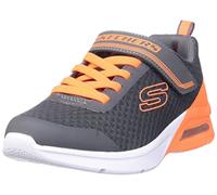 Skechers 403773L CCOR, Zapatillas, Charcoal Textile/Orange Trim, 35 EU