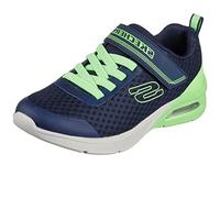Skechers 403773L NVLM, Zapatillas, Navy Textile/Lime Trim, 28.5 EU