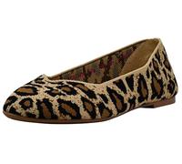 Skechers 44886 Mujer Bailarinas con Punta Cerrada, Marrón (Natural Flat Knit Nat), 39.5 EU