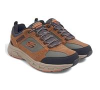 Skechers 51893 BRBK, Zapatillas Hombre, Brown Leather/PU/Mesh/Black Trim, 39 EU