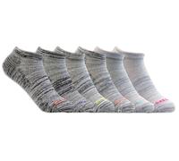 Skechers 6 Pack Low Cut Sport Stripe medias o calcetines? en Gris, talla Media