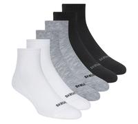 Skechers 6 Pack Quarter Crew medias o calcetines? en Blanco/Negro, talla Media