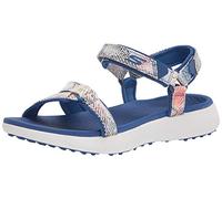 Skechers Go Golf 600 Sandalia, Zapatos Mujer, Estampado de Serpiente Azul, 36 EU
