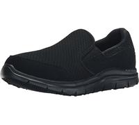 Skechers 76580EC Mujer Zapatillas sin cordones, Negro (Black Mesh/Nubuck Water Stain Repellent Black), 37 EU