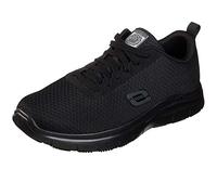 Skechers 77125EC Hombre Zapatillas, Negro (Black Mesh/Water & Stain Repellent Treatment Black), 47.5 EU