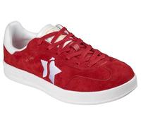 Skechers Academy Court Charm, Zapatillas Mujer, Red Leather/Trim, 36 EU