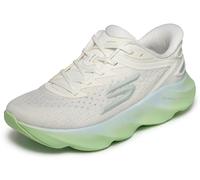 Skechers Skx Aero Burst Si, Zapatillas Mujer, Off White Textile/Green Trim, 37 EU