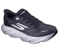 Skechers Aero Burst Performance Zapatillas para Hombre, Black Textile/White Trim, 46 EU