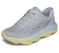 Skechers Aero Burst - Tenis sin Cordones para Mujer, Color Gris Claro/Azul, Talla 8.5