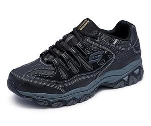 Skechers After Burn m.fit, Afterburn M. Fit para hombre, Pebble Black Pebble, 50.5 EU