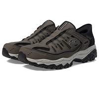 Skechers Afterburn M. Fit Ridgeburn Hands Free Slip-in, Mocasín Hombre, Brown, 42 EU X-Ancho
