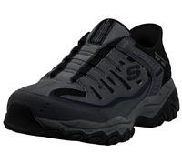 Skechers Afterburn M. Fit Ridgeburn - Mocasines sin cordones para hombre, Carbón vegetal, 9.5 Wide