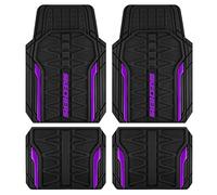 Skechers Alfombrillas para Coche, Juego Completo de Alfombrillas de Goma Resistente, Alfombrillas para Todo Tipo de Clima, Resistente al Agua, Ajustable para Forro Universal del Suelo, Accesorios para