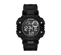 Skechers Allenford - Reloj Digital de Nailon Negro para Hombre, Color Negro