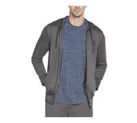 Skechers Apparel GOknit Pique Full Zip Hoodie Chaqueta Hombre M3JA154 917 Gris