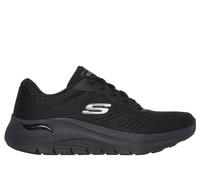 Skechers Arch Fit 2.0-Big League, Tenis Bajos Mujer, Black Mesh/Gunmetal Trim, 37 EU